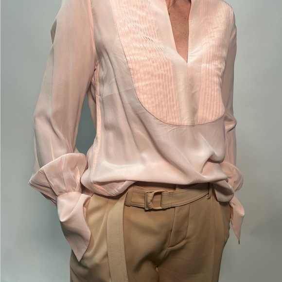 Equipment Tops - Equipment Elegant Pink Blouse